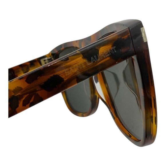 Saint Laurent Unisex Square/Rectangle Havana Grey Fashion Designer main image 4